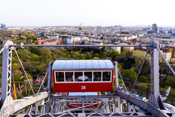 Vienna giant ferris wheel in Prater. Austria