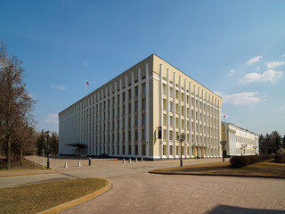 Fototapeta na wymiar Office building of government in Nizhny Novgorod