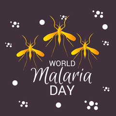 Fototapeta na wymiar World Malaria Day.