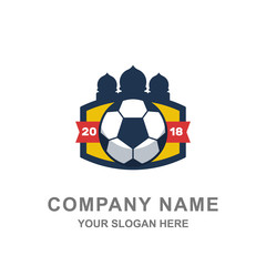 Football Badge Logo Vector Illustration