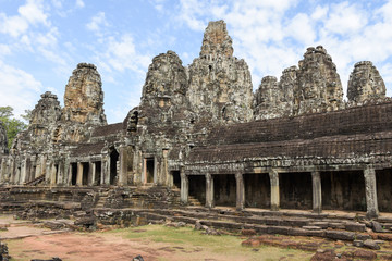 Fototapeta premium Faces of Bayon temple in Angkor Thom at Siemreap, Cambodia.