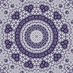 Abstract fractal mandala computer-generated illustration