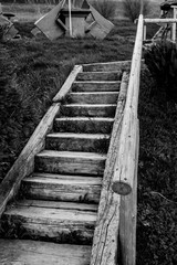 Fototapeta na wymiar Wooden stairs
