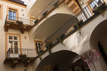 Fototapeta premium A renovated house in the old town of Prague 