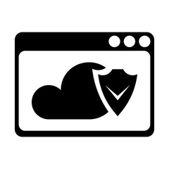 Cloud protection icon