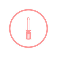 Screwdriver icon. Vector Illustration