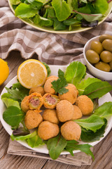 Ascoli stuffed olives. 
