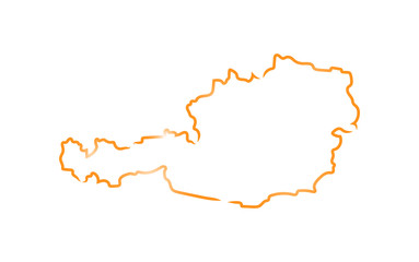 Stylized sketch map of Austria