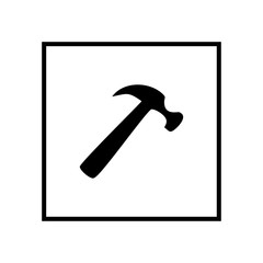 Hammer icon. Vector Illustration