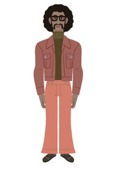 Black man in retro dressing