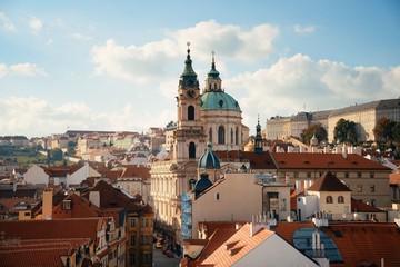Fototapeta premium Kopuła z widokiem na panoramę Pragi