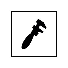 Wrench icon. Illustration