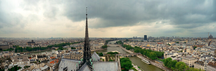 Obraz premium Paris rooftop panorama