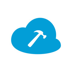 Hammer icon. Vector Illustration