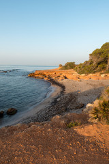 A beautiful sunrise in the renega of Oropesa