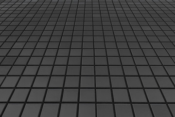 black stone tile floor background