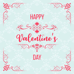 Happy valentines day greeting card