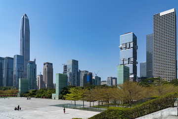  In Shenzhen, China's town square