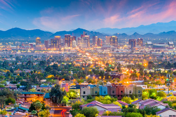 Phoenix, Arizona, USA Cityscape - obrazy, fototapety, plakaty
