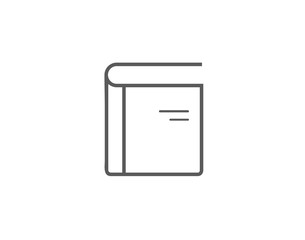 Modern education school book icon 