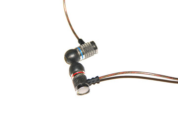 isolated picture headphones