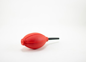 Red Rocket air blower isolated on white background