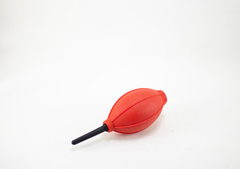 Red Rocket air blower isolated on white background