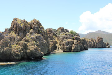 Fototapeta premium Mountains in the sea