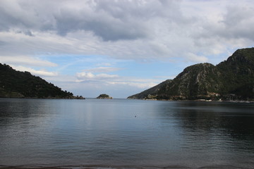 Mountains in the sea