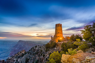 Desert View Watchtower on the Grand Canyon