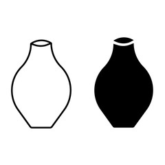 Vase icon set