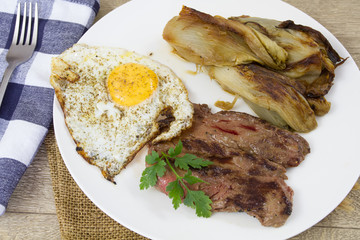 steak et oeuf