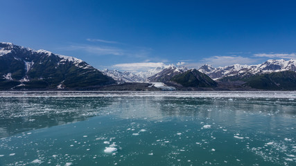 Obraz premium Hubbard Glacier in the Alaskan wilderness. 
