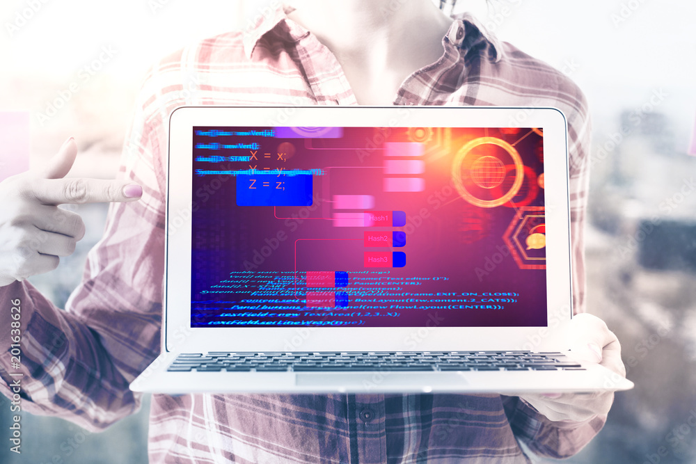 Poster software and data concept