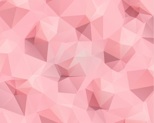 Pink triangle background design. Geometric background in Origami style with gradient.
