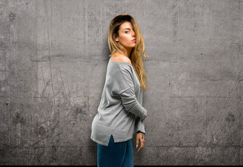 young cool woman posing