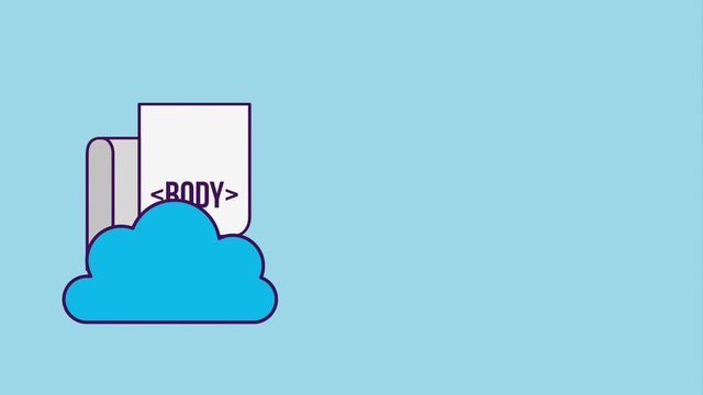 cloud computing storage coding html header body browser animation hd