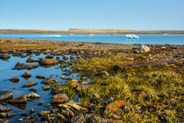 Bay near Fort Ross. Anchorage near ice. 