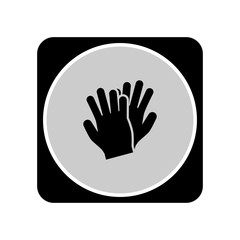 Fototapeta premium Gloves icon. Vector Illustration
