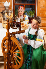 Party in a village in the old ruussan style