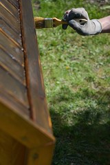 garden furniture during a sunny day