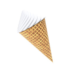 3d rendering ice cream icolated