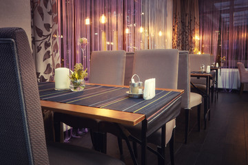 romantic mood in a cafe