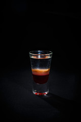 cocktail on a black background