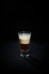 cocktail on a black background