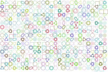 Conceptual background mixed pattern for design. Triangle, messy, shape & white.