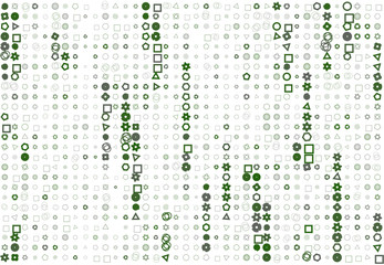 Abstract geometric mixed pattern, colorful & artistic for graphic design, catalog, textile or texture printing & background.