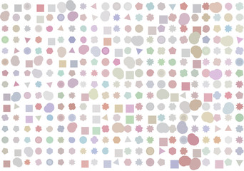 Color abstract mixed pattern generative art background. Surface, white, illustration & texture.