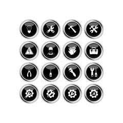 Tools icon. Flat vector icon set