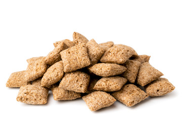 A bunch of cookie pads on a white, isolated.